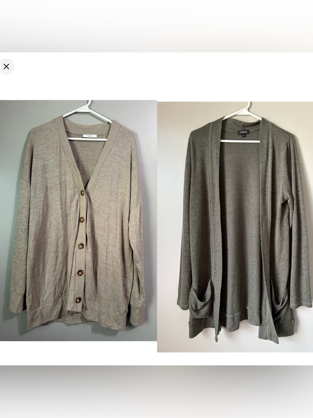 Lot of 2 women’s cardigans